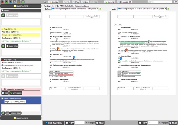 Collaborative code and document review tool